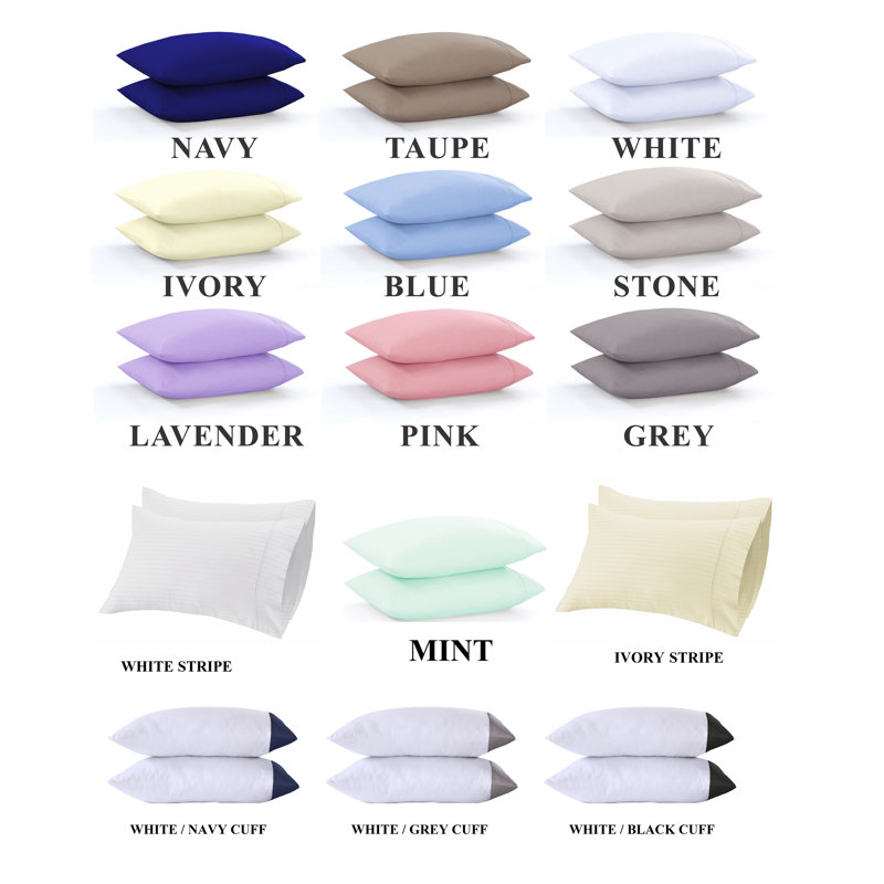 Egyptian Cotton Satin - Set of 2, King, Lavender