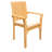 7 Pcs Grade-A Teak Wood Dining Set: Warwick Console Folding Rectangle Table And Lua Stacking Arm Chairs #11LU1506-112322403