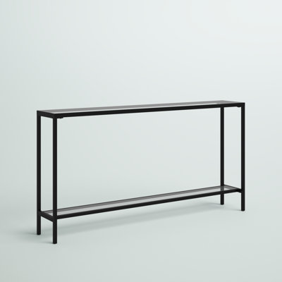 Console avec plateau en verre réfléchissant de 60 po Imes