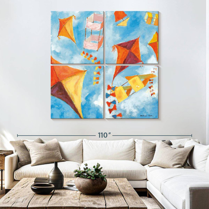Senne Kites, 74" H x 74" W