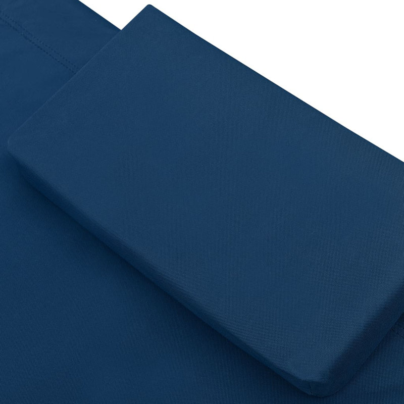 Patio Lounge Bed With Canopy & Pillow, Blue