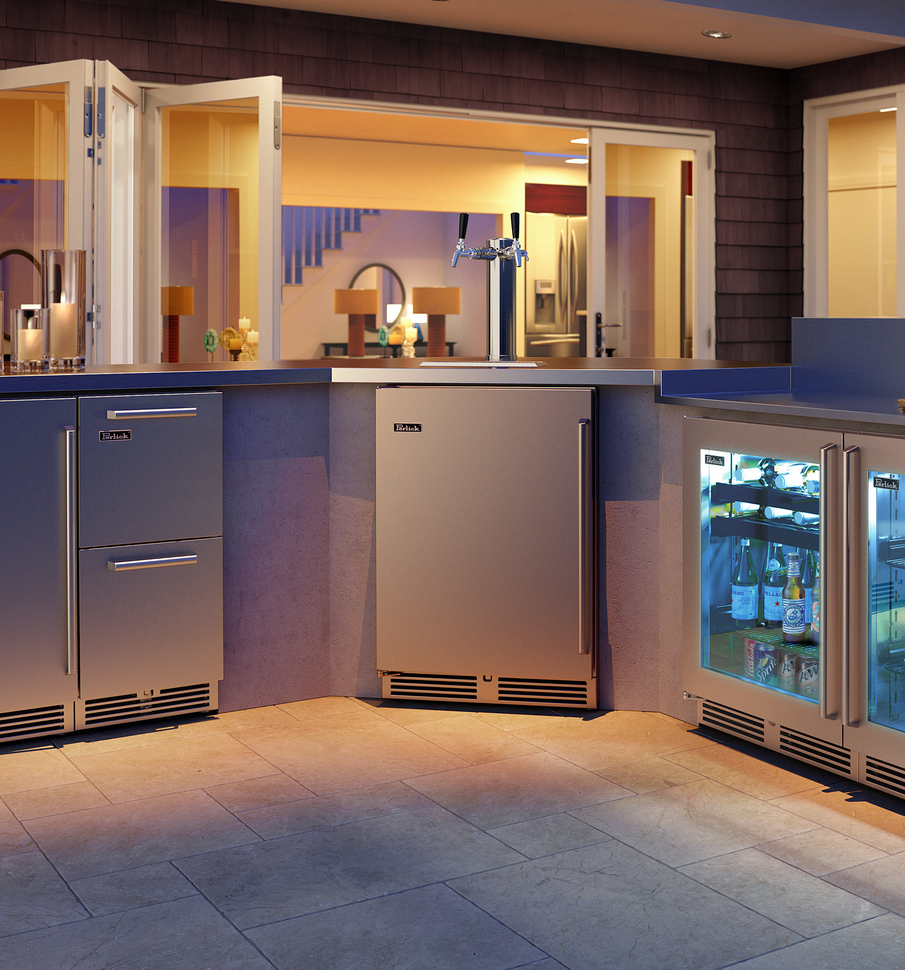 Perlick C-Series Freestanding Outdoor Rated Mini Fridge  Wayfair