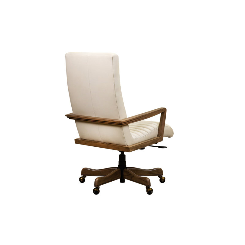 Kenan Executive Swivel Chair in Murphy Sky, Ashland Pearl