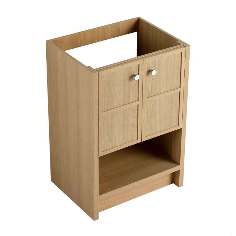 Meuble-lavabo autoportant 24 po, 2 portes à fermeture douce (sans le lavabo)