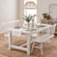 Banc en bois massif Modern Farmhouse Hadiya-99057900