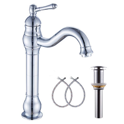 Single-handle Bathroom Faucet with Drain Assembly