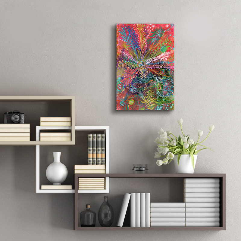 «Amplifier» par Noemi Ibarz, art mural en verre acrylique, H 24 po x l 16 po x P 0,2 po