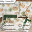  Ensemble de 4 serviettes à motif floral