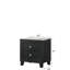 Table de chevet 2 tiroirs Modern White
