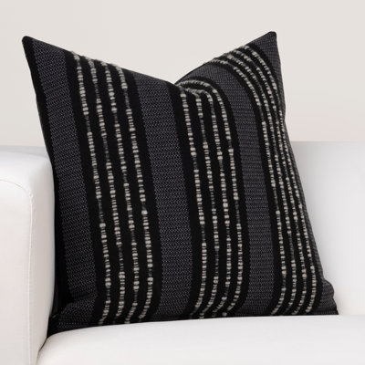 African Afternoon Embroidered Cotton Blend Throw Pillow