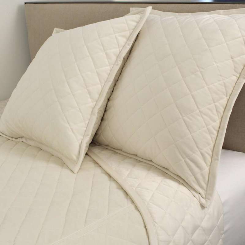 Paris Coverlet, King Coverlet + 3 Euro Shams, Ivory