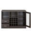 Armoire à finition élégante - idéale pour le rangement de bouteilles de vin et d'accessoires avec porte-étiquette
