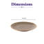 Assiette ronde sans rebord en porcelaine de qualité supérieure FRECKLES Vital Coupe