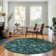Premium Machine Washable Prisco Teal Rug