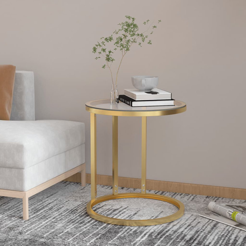 Shelburn Glass Top End Table, Clear