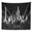 Cityscape new york tapisserie silhouette sombre-28503912