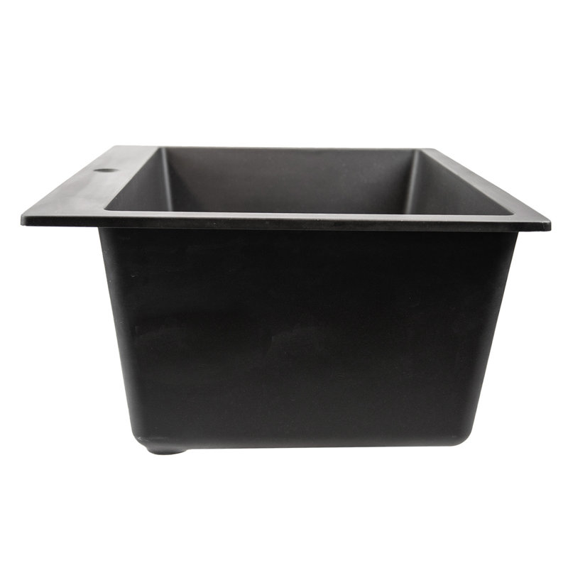 Rockport 25'' L x 21.75'' W Laundry Sink, Black