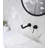 Wall Mounted Single Handle Bathroom Sink Faucet With Pop-Up Drain (No Overflow)