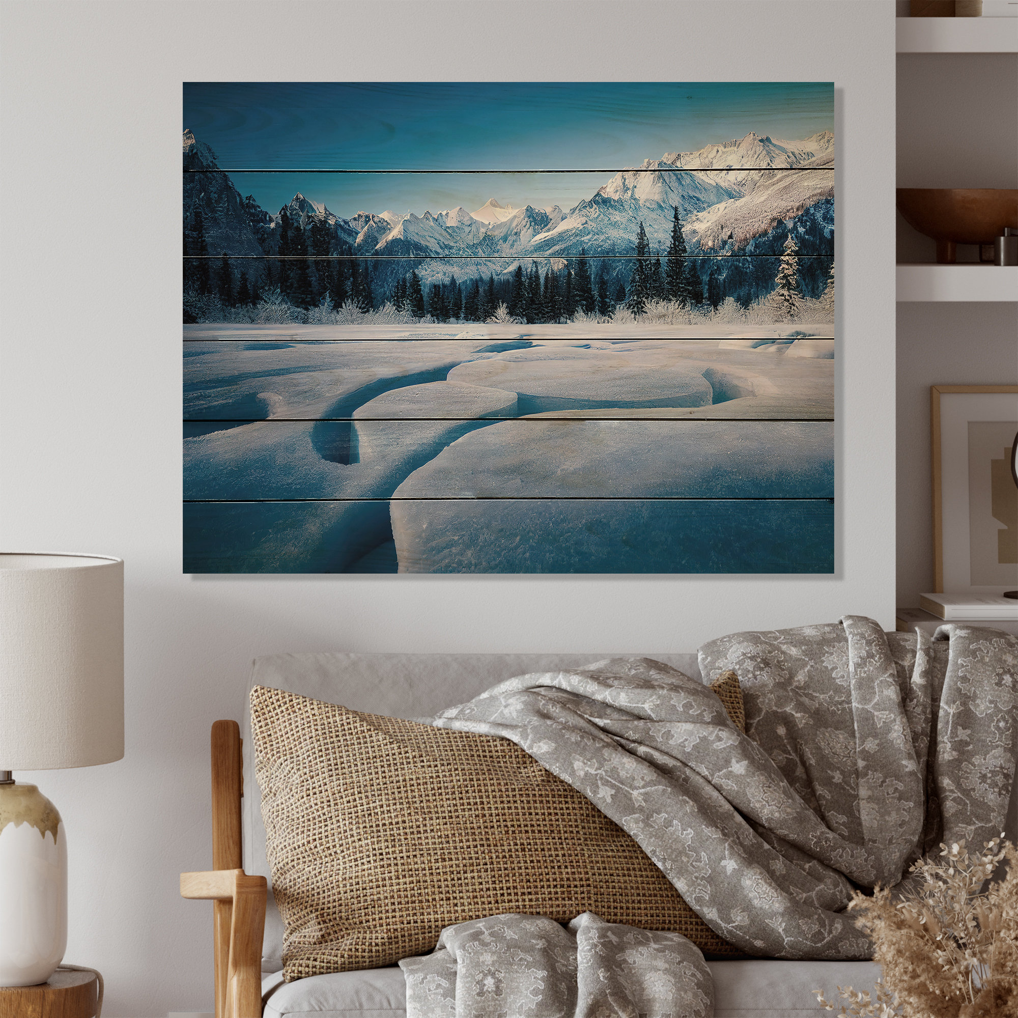 Millwood Pines Winter Alaskan Beauty II On Wood Print | Wayfair