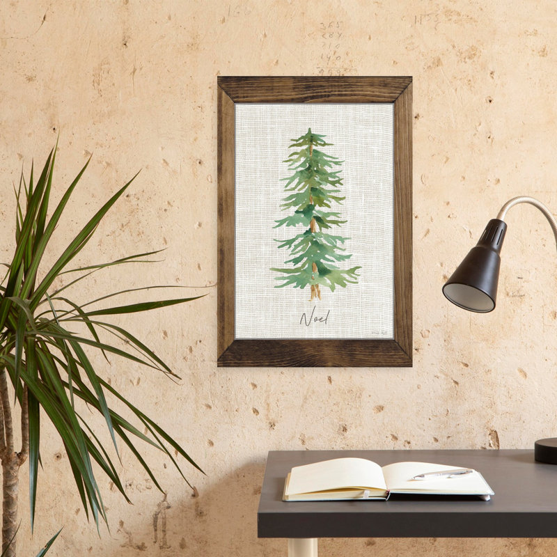 Art contemporain de Noël arbre de Noël abstrait, H 24 po x l 16 po