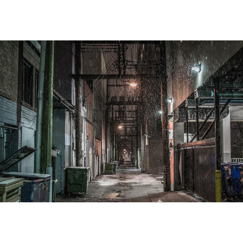 Downtown Back Alley - Wrapped Canvas Print, 20cm H x 30cm W