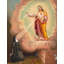 «Aparition, Sacred Heart of Jesus» par MuseumPrints - Art mural sur toile tendue avec châssis-845850922