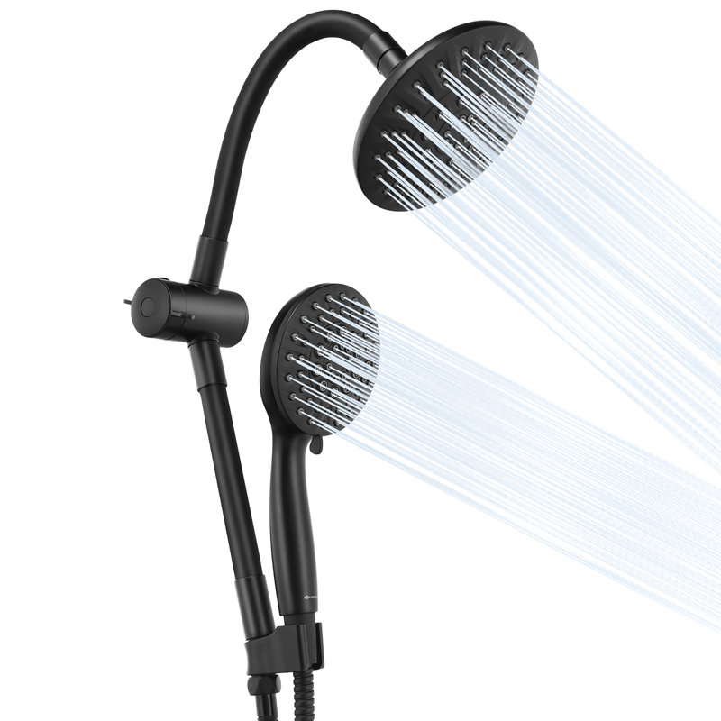Full/Standard Handheld Shower Head, Black