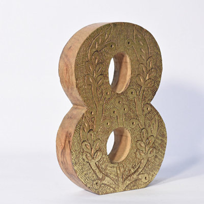 Haddam Text & Numbers Letter Block