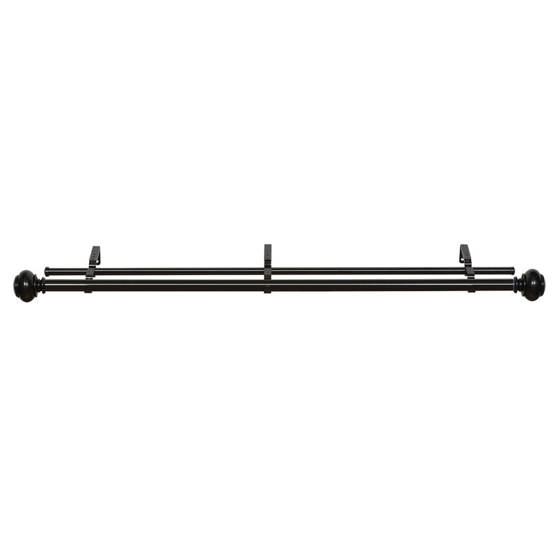 Brogdon Double Curtain Rod, 1" H x 72" W x 1" D