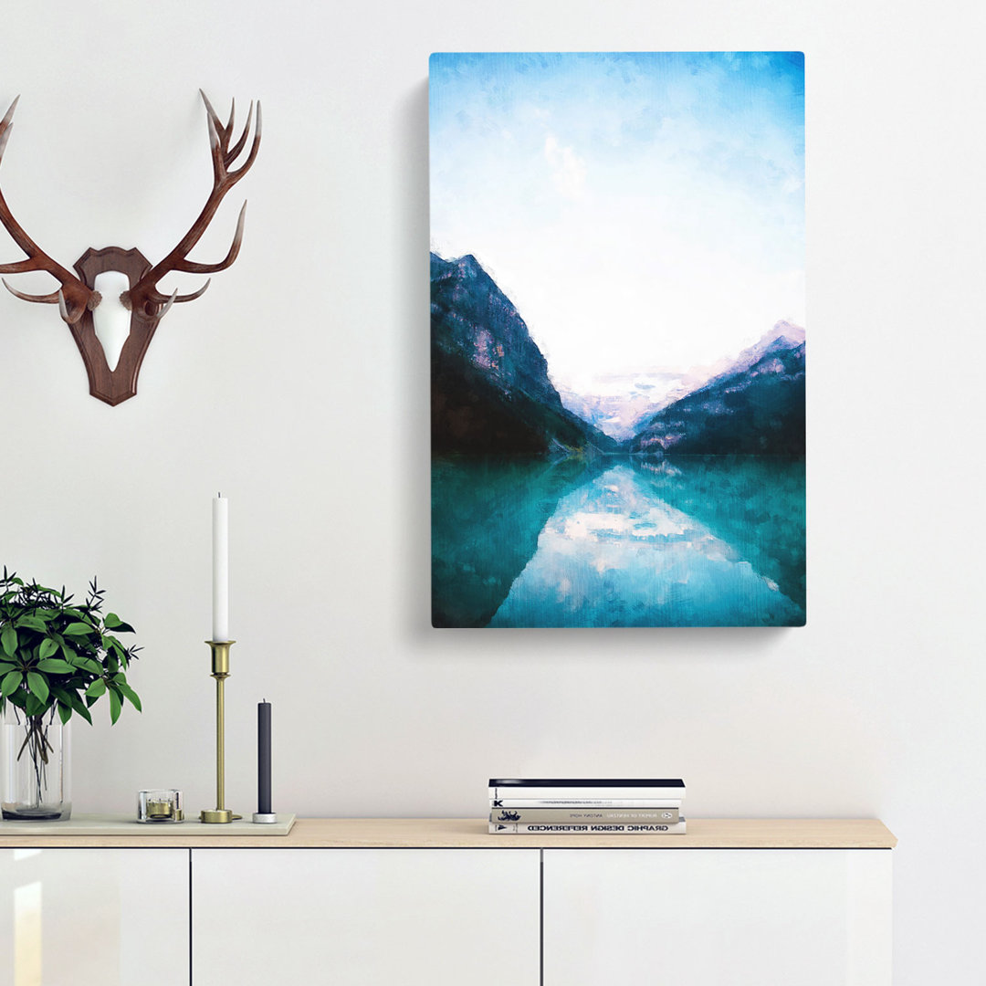Lake Louise In Canada Abstract - Wrapped Canvas
