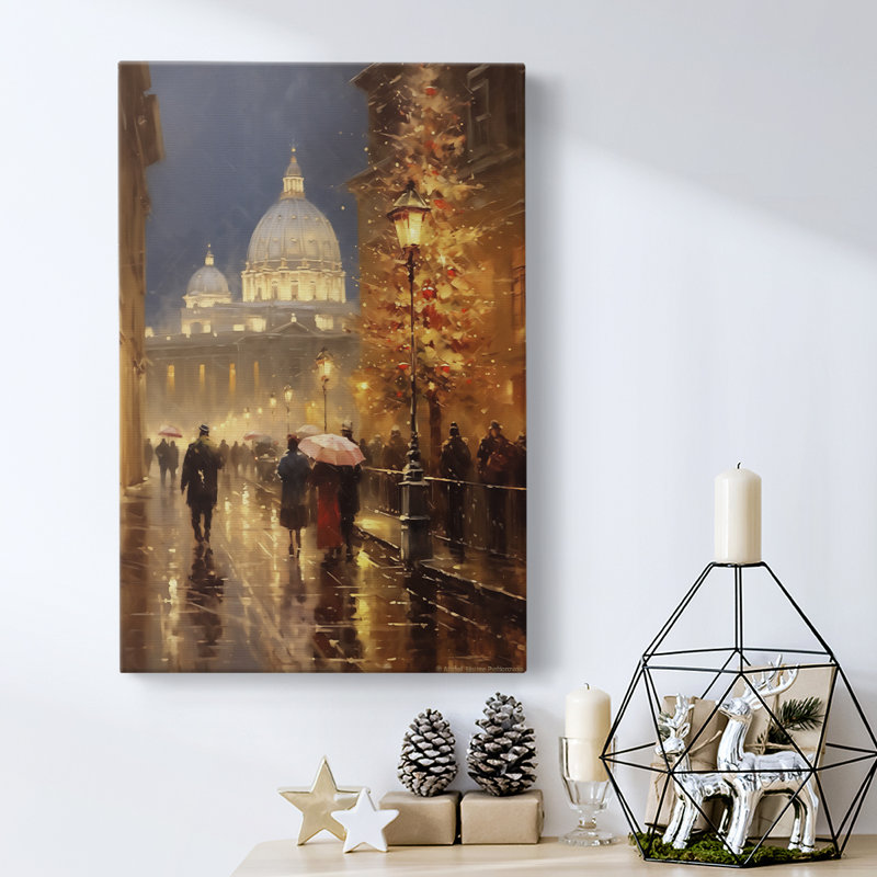 Art des Fêtes de Noël - Toile tendue avec châssis DCCxxxviii, H 18 po x l 12 po
