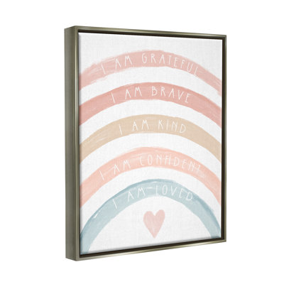 "Inspirational Confidence Rainbow" par Daphne Polselli - peinture sur toile