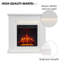 FLAMME Stratford Electric Fireplace with surround and 2kW Fireplace Heater White Multiple Colours Available-1532186530