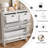Shoe Cabinet With 2 Flip Drawers & 2 Storage Drawers, Narrow Shoe Organizer Cabinet With Adjustable Shelves, Freestanding Shoe Rack Cabinet For Entryway, Hallway (White)-974608607
