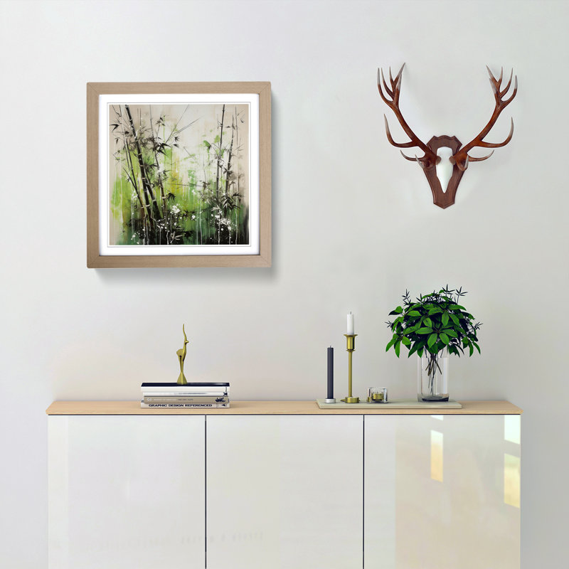 Single Picture Frame Print on Wood, Oak