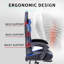 Ebern Designs Adjustable Reclining Ergonomic Faux Leather Swiveling PC & Racing Game Chair with Footrest-739421658