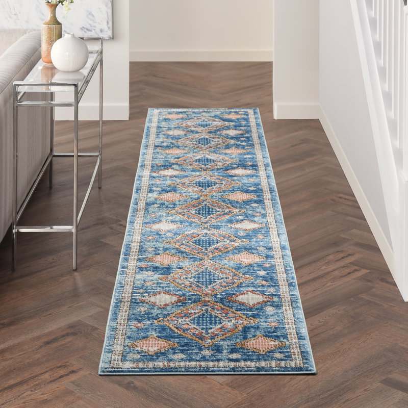 Tapis beige Freeda, Tapis de couloir 2 pi 2 po x 10 pi