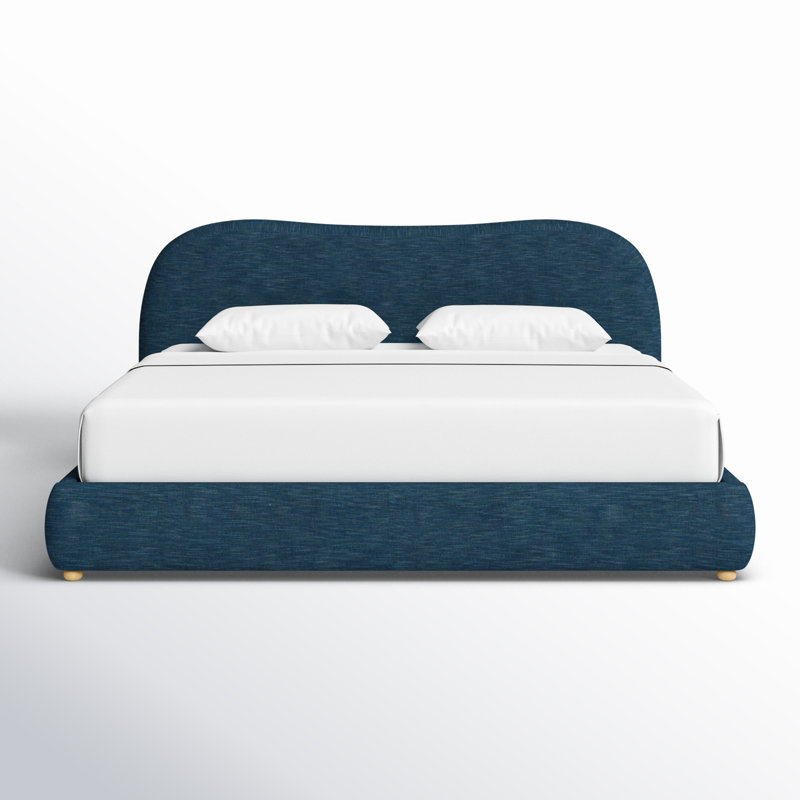 Beccarose Bed, Natural/Navy, King