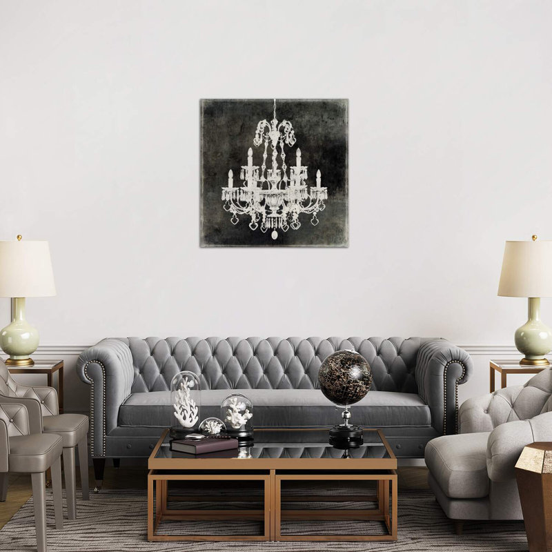 «Chandelier II», reproduction, Toile tendue, H 37 po x l 37 po x P 1,5 po