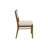Naleea Two Wood Modern Upholstered Back Chairs, Dining Seats, Brown