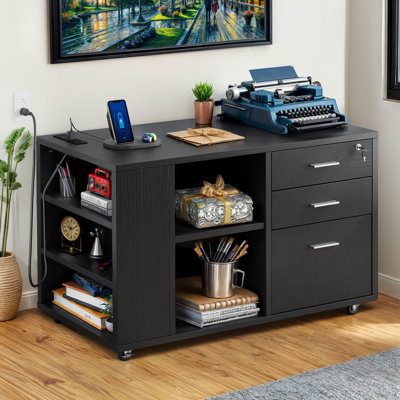 Mechella 39.37 Wide File Cabinet
