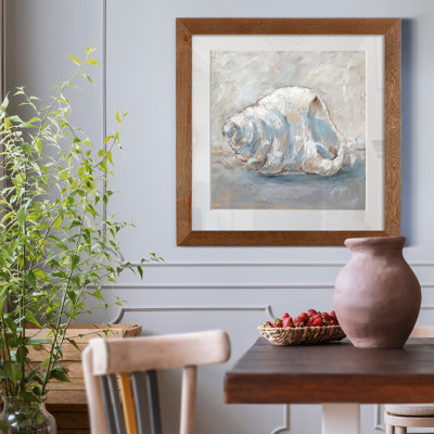«Blue Shell Study IV», reproduction sur toile encadrée