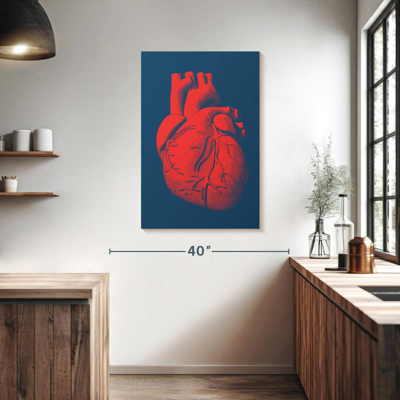 Keiri Anatomical Heart, 39" H x 26" W