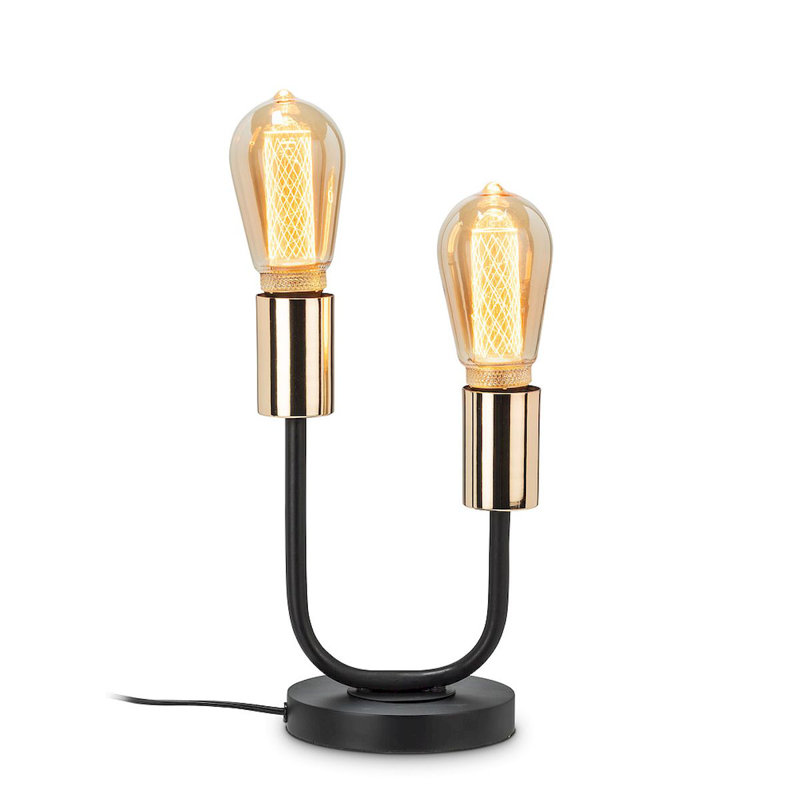 Lampe de table noire 9,5 "