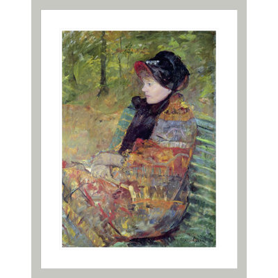Portrait of Mlle C. Lydia Cassatt by Mary Cassatt -Framed Giclee Print