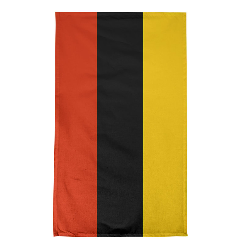 Serviette de thé hockey Anaheim, Sergé de coton, Rouge / Noir / Jaune