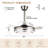 Gerede 36" Integrated LED Retractable Ceiling Fan-598517749