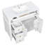 Freestanding Standard Free Standing Single Double Single Vanity Bathroom Vanity With Ceramic Top-1195077589
