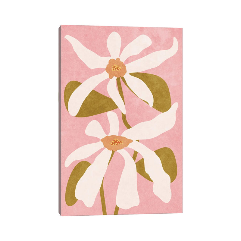 Abstract Flowers I by Raissa Oltmanns - Gallery-Wrapped Canvas Giclée on Canvas, Wrapped Canvas, 30.48 cm H x 20.32 cm W