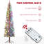 Arbre de Noël artificiel 6 pi 7,5 po / 9 pi avec lumières DEL bicolores et base en métal-1597736109